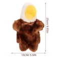 thumbnail image 4 of Shisuyan 1 Pce Poupée Aigle Simulation Racontant une Histoire Accessoire Jouet en Peluche Intéressant Marionnette à Main Créative Jeu de Rôle Poupée, 4 of 8