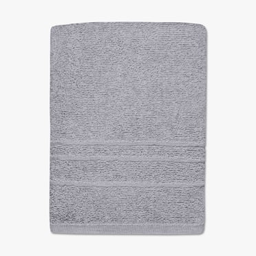 Mainstays Solid Bath Towel, 25.5" x 47.5", cotton/polyester blend, bleach-safe, Grey