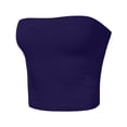 thumbnail image 4 of DPTALR Haut d'Été Décontracté Uni pour Femme, Haut Tube, Blouse Sans Bretelles, 4 of 4
