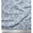 thumbnail image 1 of Soimoi Polyester Crepe Fabric Leaves,Floral & Paisley Block Print Sewing Fabric Yard 52 Inch Wide, 1 of 3