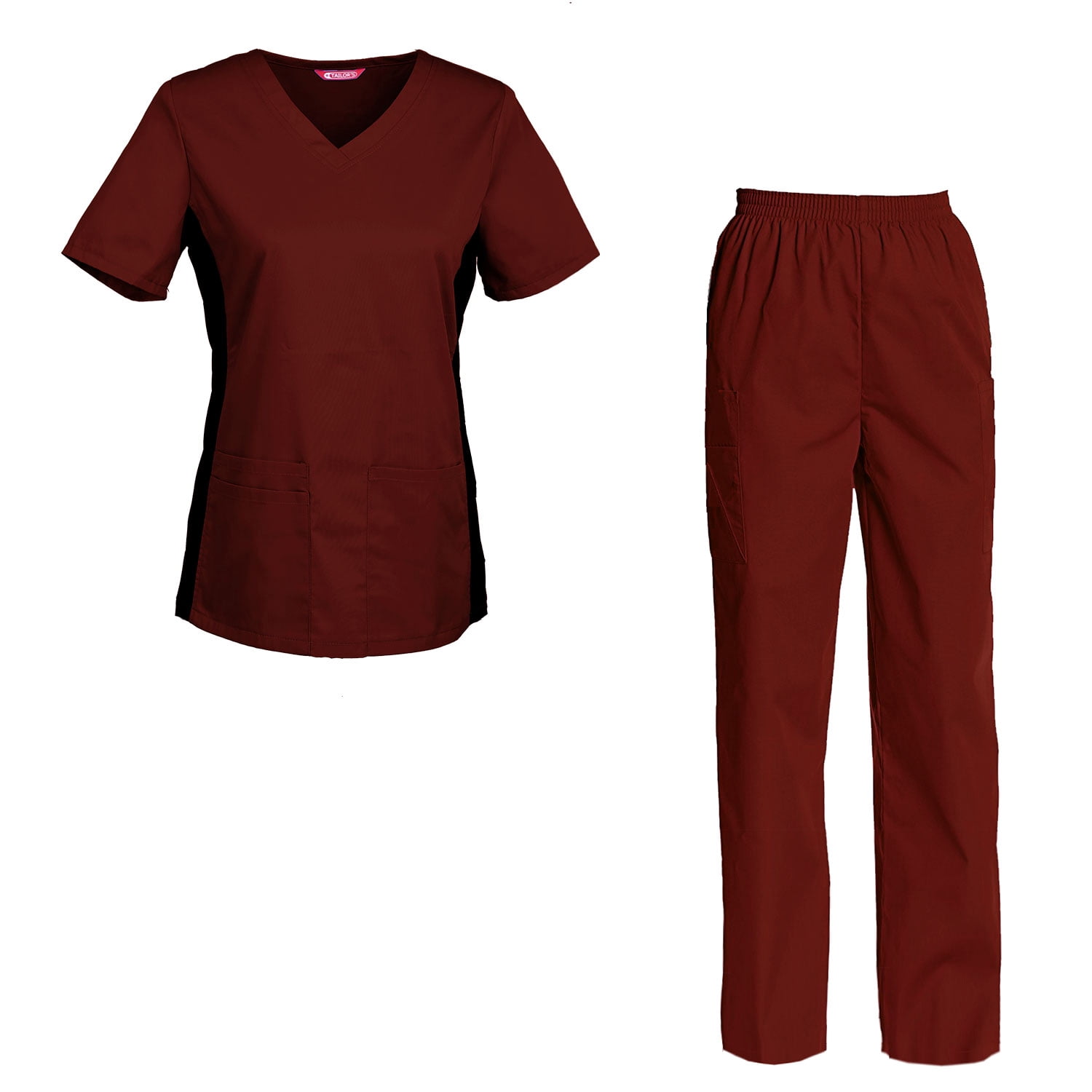Women's Scrubs Set Scrub Top and Pants Scrubs Set