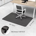 thumbnail image 3 of Home Office Chair Mat for Hardwood Tile Floor, 36" x 48" PVC Carpet Protector Computer Gaming Chair Mat with Non-slip Rubber, Black, 3 of 7
