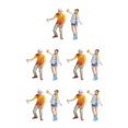 thumbnail image 1 of Wweixi 1/87 Diorama Graffiti Figure Characters Resin People Train Layout white yellow 5Set, 1 of 6