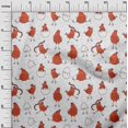 thumbnail image 3 of oneOone Polyester Spandex Orange Fabric Kawai Sewing Craft Projects Fabric Prints By Yard 56 Inch Wide, 3 of 5
