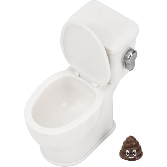 1/12 Miniature Toilet Dollhouse, Plastic Realistic Bathroom Furniture Accessory for Barbie Dollhouse Decoration, Photography Props, Cake Topper