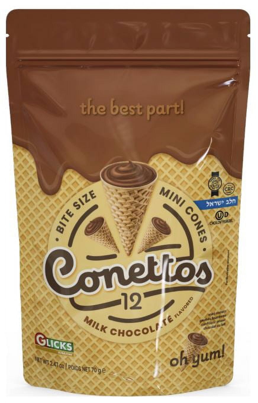 Glick's conettos chocolat au lait 70g