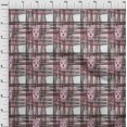 thumbnail image 3 of oneOone Cotton Poplin Fabric Swirl & Check Ikat Printed Fabric 1 Yard 56 Inch Wide, 3 of 4