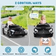 thumbnail image 4 of Costway Ride on Car Licensed Mercedes-AMG GT3 Kids Car with Remote Control 3 Speeds Black, 4 of 10