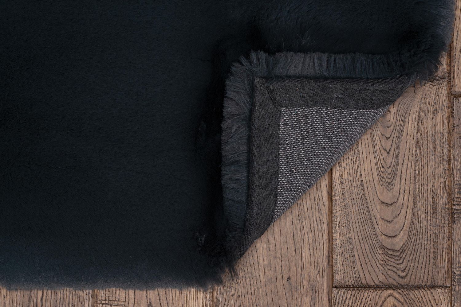 Maven Faux Rabbit Charcoal 8 ft. x 10 ft. Area Rug