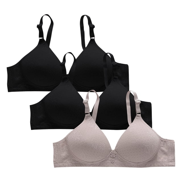 Plebaso Bras for Women Wireless Push up Bralettes Full Coverage Padded Womens Everyday Bras Multipacks