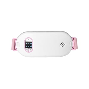 Qocolhg Plaque de chauffage portable, plaque de chauffage pour le dos & Période Crampes Douleur avec 3 Mode chaleur et 3 Modes de massage vibrant, Ceinture de chauffage rapide électrique portable pour les femmes