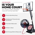 thumbnail image 2 of IE Sports Panier de Basketball Portable, Hauteur Réglable, Panneau Arrière de 44 Pouces et Rebondisseur, 2 of 12