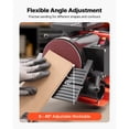 thumbnail image 4 of KFFKFF 5" Disc Sander & 1" x 30" Belt Sander, 250W Benchtop Belt Disc Sanders Combo with 0 - 45° Adjustable Worktable & Dust Collection Ports, 4 of 9