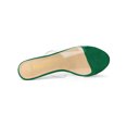 thumbnail image 4 of BLISSFUL STEP Sandales à Talons Aiguilles à Bride Transparente pour Femmes Vert Émeraude 10, 4 of 7