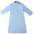 thumbnail image 2 of Kcodviy Thobe Arabe Thobe Musulman Combinaison 9 Mois Kaftan à Manches Longues Col Ras du Cou Combinaison pour Tout-Petits Garçons Robe Nationale Ensemble de Robe Brodée à Manches Longues pour Garçons Adolescents Vêtements pour Enfants Arabes Robe, 2 of 6