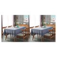 thumbnail image 1 of Baohd Durable And Easy To Wash Tablecloth With Vintage Style Rectangular Table Tablecloth Cotton Dining Tablecloth Table Cover gray 90*90CM 2Set, 1 of 6