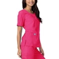 thumbnail image 4 of Adar Universal Women's Scrub Set - V-neck Scrub Top and Elastic Pull-On Scrub Pants, 4 of 8