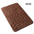 thumbnail image 4 of Hi,Fancy Embossed Bath Mat Quick-Drying Solid Color Shower Absorbent Bathroom Rug Large Kitchen Washroom Door Bathmat Kids Safety Coffee 40x60cm, 4 of 6
