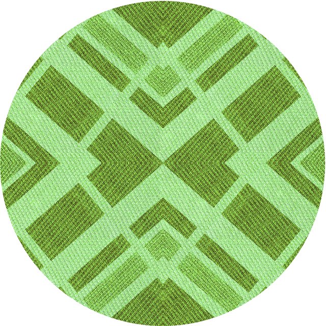 Ahgly Company Tapis d'Intérieur Lavable en Machine Carré Transitionnel Vert Lime Foncé, 3 Pieds Carré