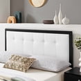 thumbnail image 1 of Modway Draper Tufted Full Fabric and Wood Headboard in Black White, 1 of 9