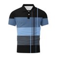 thumbnail image 4 of Weiqiqre T-Shirts Chemises pour Hommes T-Shirt à Manches Courtes à Blocs de Couleur Col Rond Chandail Décontracté Basique Chemises, 4 of 4