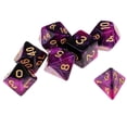 thumbnail image 2 of Bunblic 5-10pack 7Pcs Polyhedral Dice for for Die Game Toy Black 5 Pcs, 2 of 8