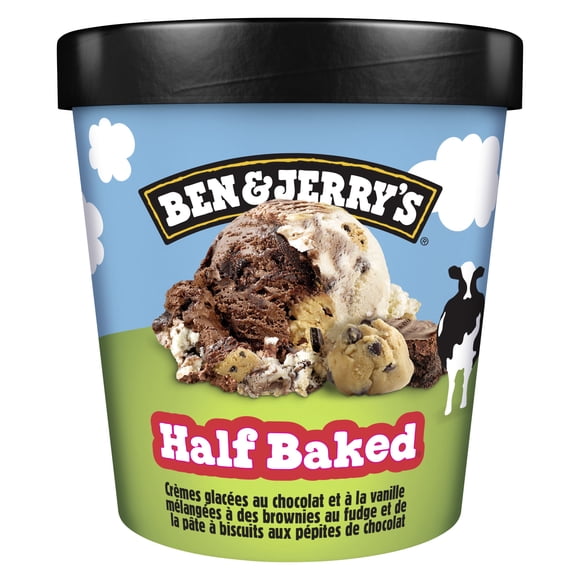 Ben & Jerry's Half Baked Ice Cream with Fairtrade ingredients Non-GMO, 473 ml
