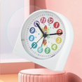 thumbnail image 4 of Analog Alarm Clock for Kids Night Light Mute Clock Mute Desk School Home Child Rocket, 4 of 7