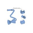 thumbnail image 4 of INSPIRE CHIC Men's Pre-Tied Bow Ties Adjustable Strap Solid Color Knitted Bowtie Light Blue, 4 of 6