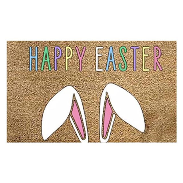 Agiferg Paillasson de Pâques Œufs de Pâques Rabbit Tapis d'Entrée Porche avant Fond Antidérapant Tapis Intérieur Extérieur pour Maison Patio Décoration Maison