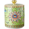 thumbnail image 1 of Enamel Ceramic Tea Caddy Tea Canister Tea Storage Container Tins Jar with Airtight Lid Water-proof Tank for Tea  Coffee  Herb  Sugar  Spice  Nuts, 1 of 2