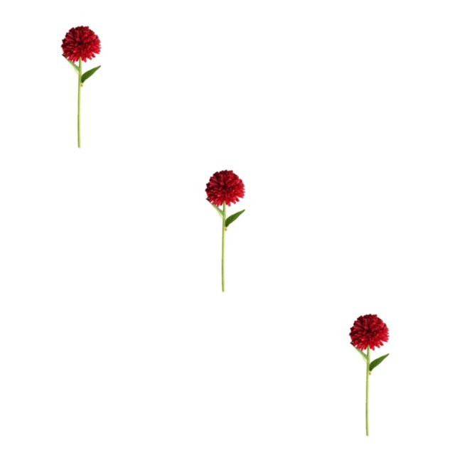 Baohd 1/2/3/5 10pack/lot Realistic Appearance Artificial Flower For Party Decor And Home Decor Red 3PCS