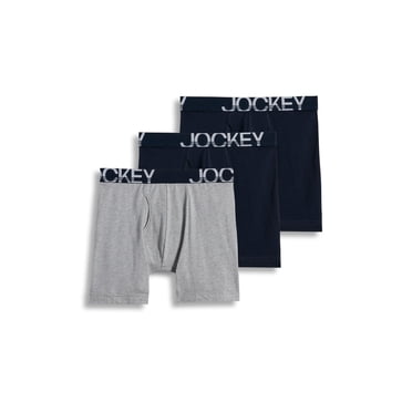 Jockey Men's ActiveStretch 7" Long Leg Boxer Brief - 3 Pack