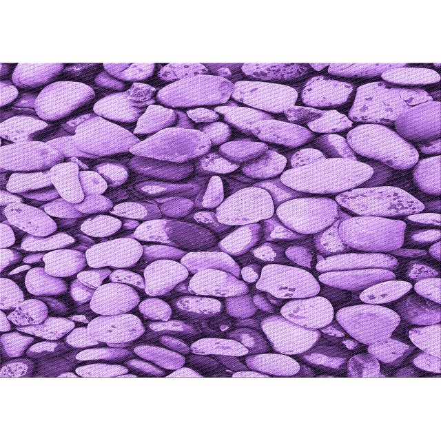 Ahgly Tapis Rectangulaire Lavable en Machine Intérieur Transitionnel Violet Violet, 8 Pieds x 12 Pieds