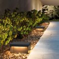 thumbnail image 4 of thinsony Square Stainless Steel LED Waterproof Modern Solar Fence Post Lights, 4 of 9