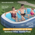 thumbnail image 3 of H2OGO! Piscine Gonflable Ombragée Summer Bliss de 8 Pieds, 4 Pouces par 70 Pouces, 3 of 8