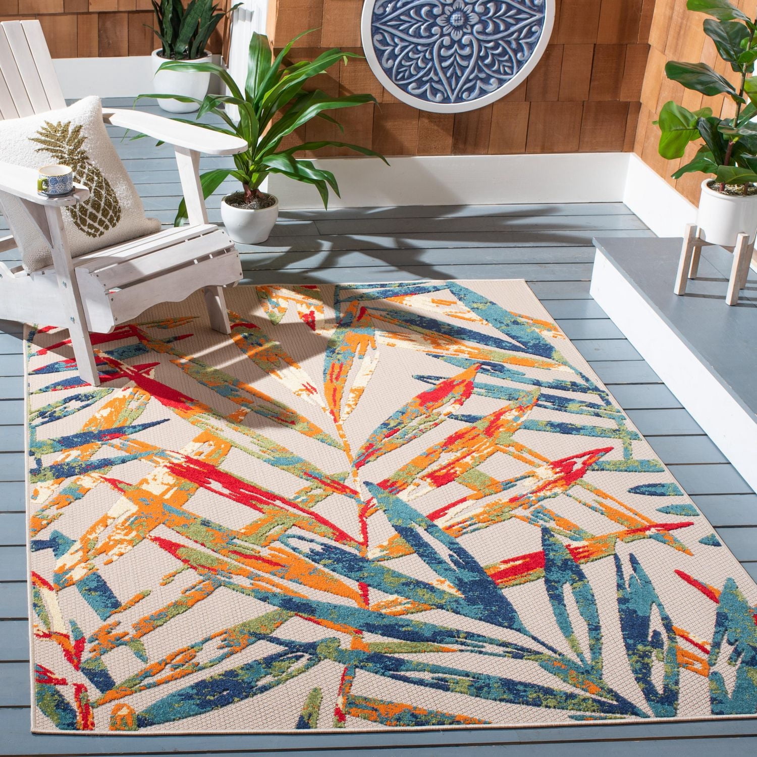 Safavieh Cabana Greta Floral Outdoor Area Rug
