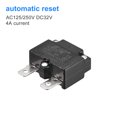 thumbnail image 3 of Unique Bargains Circuit Overload Protector 4A AC125/250V DC32V Automatic Reset Thermal Circuit Breaker 2pcs, 3 of 5