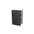 thumbnail image 2 of 3 Drawer Dresser Storage Vertical Tower Organizer Bedroom Nightstands Steel Frame, Grey, 2 of 5