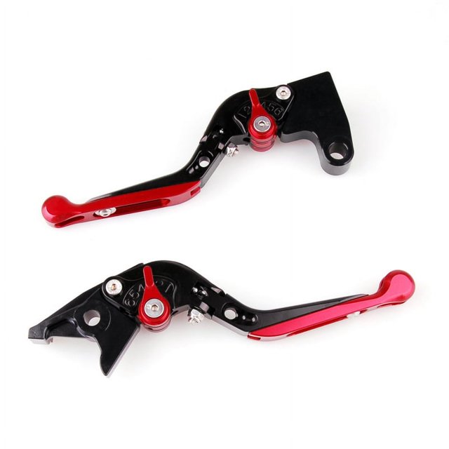 Leviers d'Embrayage de Frein Extensibles Réglables pour Kawasaki ZX10R/KRT Red