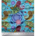 thumbnail image 1 of Soimoi Modal Satin Fabric Mandala & Paisley Ethnic Decor Fabric Printed Yard 42 Inch Wide, 1 of 3