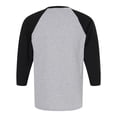 thumbnail image 2 of M&O 5540 Raglan Three-Quarter Sleeve Baseball T-Shirt, 2 of 2