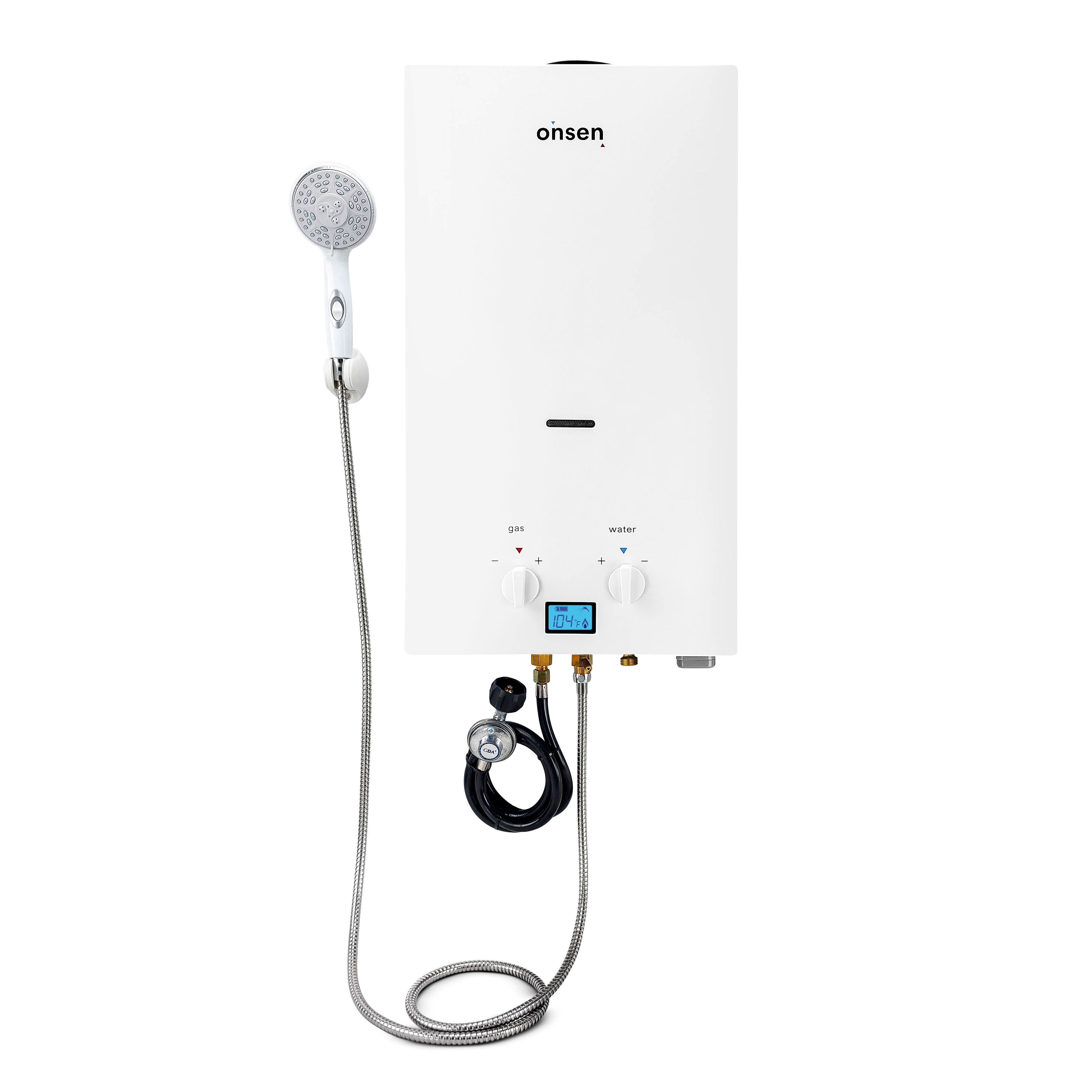 Onsen 10L Outdoor Propane Portable Tankless Water Heater 75K BTU