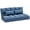 Bleu Clair, variante sur HOMCOM Canapé de Sol Réglable Pliable Canapé Paresseux Convertible avec 2 Oreillers Gris
