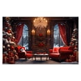 thumbnail image 1 of CEHVOM Tapis de Noël pour l'Extérieur, Tapis de Porte Rouges de Noël pour l'Entrée Extérieure, Tapis de Porte avant de Noël pour l'Entrée Intérieure, Tapis de Décoration de Noël pour la Maison, Tapis de Salon Décoration de Sol, 1 of 3
