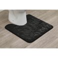 thumbnail image 2 of Contour Bath Rug Memory Foam Mat 3D Pebble 20”L x 20”W Black, 2 of 6