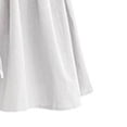 thumbnail image 3 of Diufon Chiffon Shorts for Women Elastic Waisted Ruffle Pleated Pants Solid Color Drawstring Shorts Pants, 3 of 4