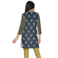 thumbnail image 3 of Moomaya Kurtis Courtes à Col Montant en Poly-Crêpe pour Femmes, Haut de Robe Imprimé, 3 of 5