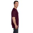 thumbnail image 2 of Hanes Beefy-T Men`s Pocket T-Shirt, S, Maroon, 2 of 5
