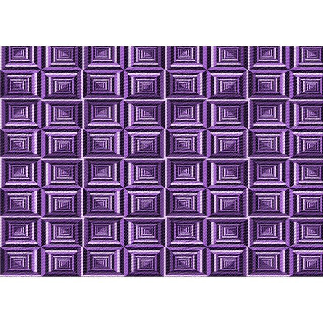 Ahgly Company Tapis Rectangulaire d'Intérieur Lavable en Machine Violet Transitionnel, 2 Pieds x 5 Pieds